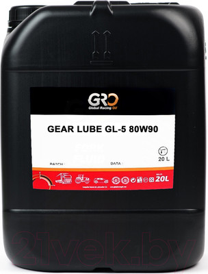 Трансмиссионное масло GRO Gear Lube GL-5 80W90 / 1038153 (20л)
