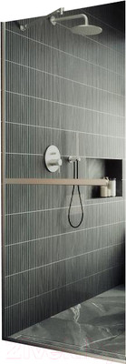 Душевая стенка MaybahGlass 195x119 / MGD-714-5у (прозрачное стекло/хром матовый)
