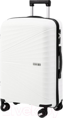 Чемодан на колесах PRIDE РР-9702 (M, белый)