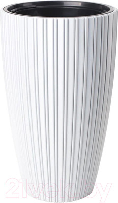 Кашпо Formplastic Mika Slim 30см / FP-5100-011 (белый)