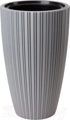 Кашпо Formplastic Mika Slim 30см / FP-5100-040 (платина)