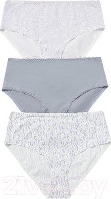 Комплект женских трусов Mark Formelle 412075-3 (р.110, лаванда на молочном)