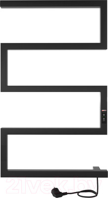 Полотенцесушитель электрический ProHeat Snake 50х83 (терморегулятор, таймер, черный муар)