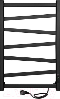 Полотенцесушитель электрический ProHeat Quadro Diago 50х80 (терморегулятор, таймер, черный муар)