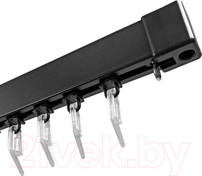 Карниз для штор Эскар Катал 3 / 242434250 (2.5м, черный)