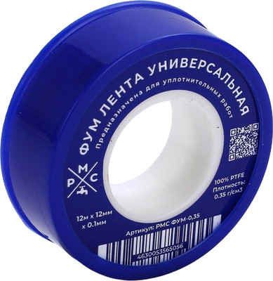 ФУМ-лента РМС ФУМ-0.35 г/см3 (12мx12ммx0.1мм)