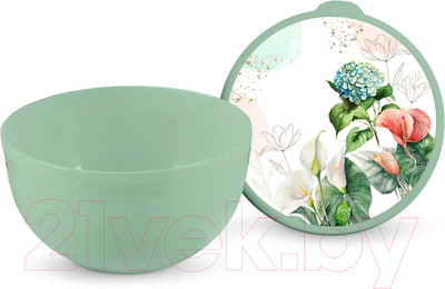 Миска Полимербыт Гармония / 4359726 (с крышкой)