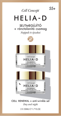 Крем для лица Helia-D Cell Concept Против морщин 55+ Дневной+Ночной (2x50мл)
