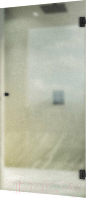 Душевая дверь MaybahGlass 195x70.5 / MGD-519-6 (сатин стекло/черный)