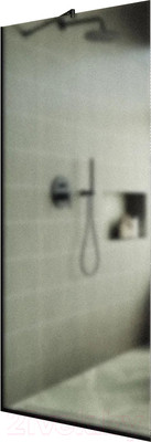 Душевая стенка MaybahGlass 195x79 / MGD-700-6у (сатин стекло/черный)