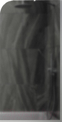 Стеклянная шторка для ванны MaybahGlass MGV-129-1у (графитовое матовое стекло/белый матовый)