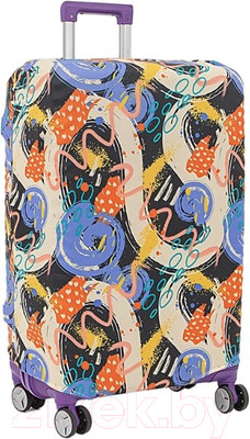 Чехол для чемодана Grott 210-LCS909-L-DCL (Dark Color)