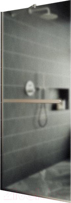 Душевая стенка MaybahGlass 195x89 / MGD-737-5у (сатин стекло/хром матовый)