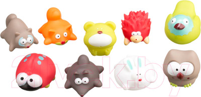 Набор игрушек для ванной Roxy-Kids Лесные жители / RRT-823-2