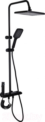 Душевая система Ekko E2509-7 (черный матовый)
