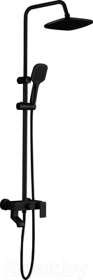 Душевая система со смесителем Ekko E2507-7 (черный матовый)