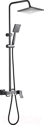 Душевая система со смесителем Ekko E2506-21 (темно-серый)