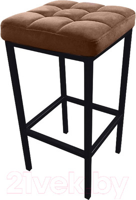 Табурет барный Древпром Камелот ДП2-07 полубарный (черный матовый/катания латте)