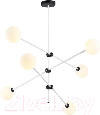 Люстра Ambrella Traditional TR2512/6 WH/BK (белый/черный)