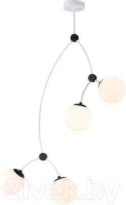 Люстра Ambrella Traditional TR2572/4 WH/BK (белый/черный)