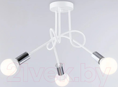 Люстра Ambrella Traditional TR80414/3 WH/CH (белый/хром)