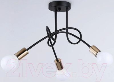 Люстра Ambrella Traditional TR80415/3 BK/GD (черный/золото)