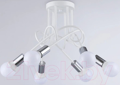 Люстра Ambrella Traditional TR80417/5 WH/CH (белый/хром )