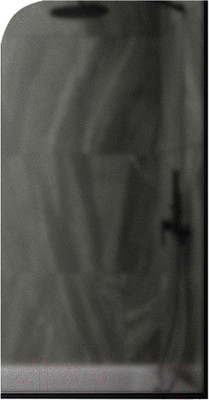 Стеклянная шторка для ванны MaybahGlass MGV-145-6у (графитовое матовое стекло/черный)