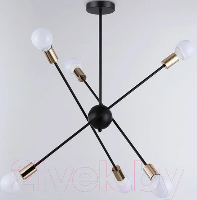 Люстра Ambrella Traditional TR80435/6 BK/GD (черный/золото)