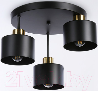 Люстра Ambrella Traditional TR8121/3 BK/BS (черный/латунь)