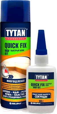 Клей Tytan Professional Quick Fix цианакрилатный для МДФ (200мл, прозрачный)