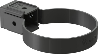 Хомут водосточной трубы Docke Dacha универсальный 80мм (серый)