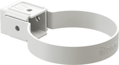 Хомут водосточной трубы Docke Dacha универсальный 80мм (белый)