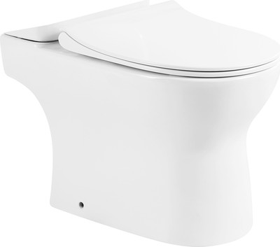 Чаша унитаза напольного BelBagno BB130CPR/SC (с сиденьем)