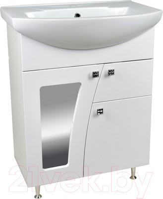 Тумба под умывальник Doratiz Селена 55 / 9912.498 (белый)