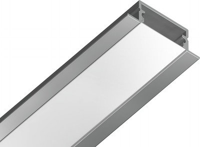 Профиль для светодиодной ленты Ambrella GP1200AL (серебристый/матовый рассеиватель)