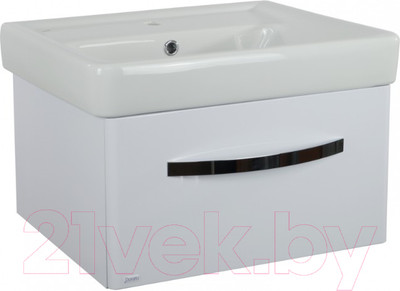 Тумба под умывальник Doratiz Коралл 60 / 9912.817C (белый)