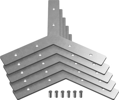 Соединитель профилей для шинопровода Ambrella Y GP8056 SL (5шт, серебристый)