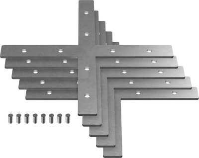 Соединитель профилей для шинопровода Ambrella X GP8057 SL (5шт, серебристый)