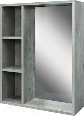 Зеркало Doratiz Родос 60 / 2711.155 (с полками,метрополитан грей)