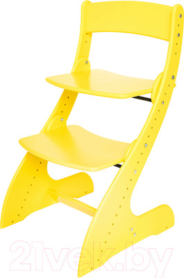 Стул детский Друг Кузя Растущий Павлин (желтый)
