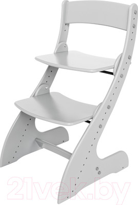 Стул детский Друг Кузя Растущий Павлин (серый)