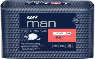 Прокладки урологические Seni Man Extra Plus Level 4 (15шт)