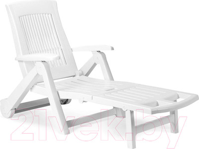 Складной шезлонг Ipae Progarden Zircone / ZIR18CB2 (белый)