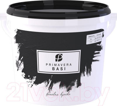 Краска декоративная Primavera Basi фоновая (3л, белый)