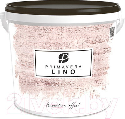 Штукатурка готовая декоративная Primavera Lino 0.2 (5л, белый)
