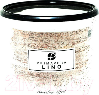 Штукатурка готовая декоративная Primavera Lino 0.5 (3л, белый)