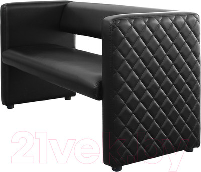 Диван Brioli Джино двухместный 1.3м (L22/черный)