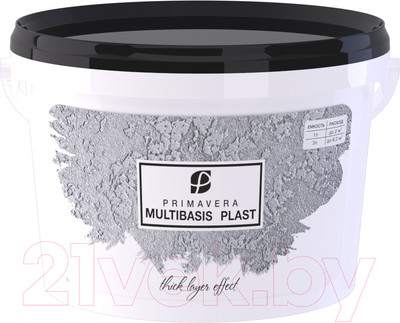 Штукатурка готовая декоративная Primavera MultiBASIS plast  (3л, белый)