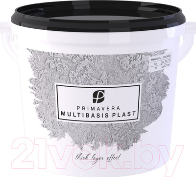 Штукатурка готовая декоративная Primavera MultiBASIS plast  (5л, белый)